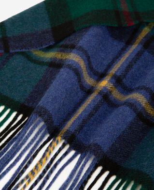 The Kooples MIXTE GREEN MULTICO echarpe en tartan bleue et verte