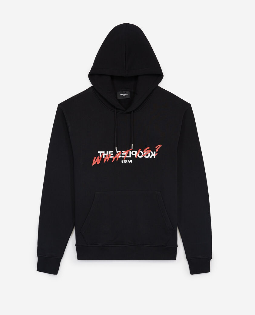 The Kooples HOMBRE BLACK sudadera negra serigrafía what is