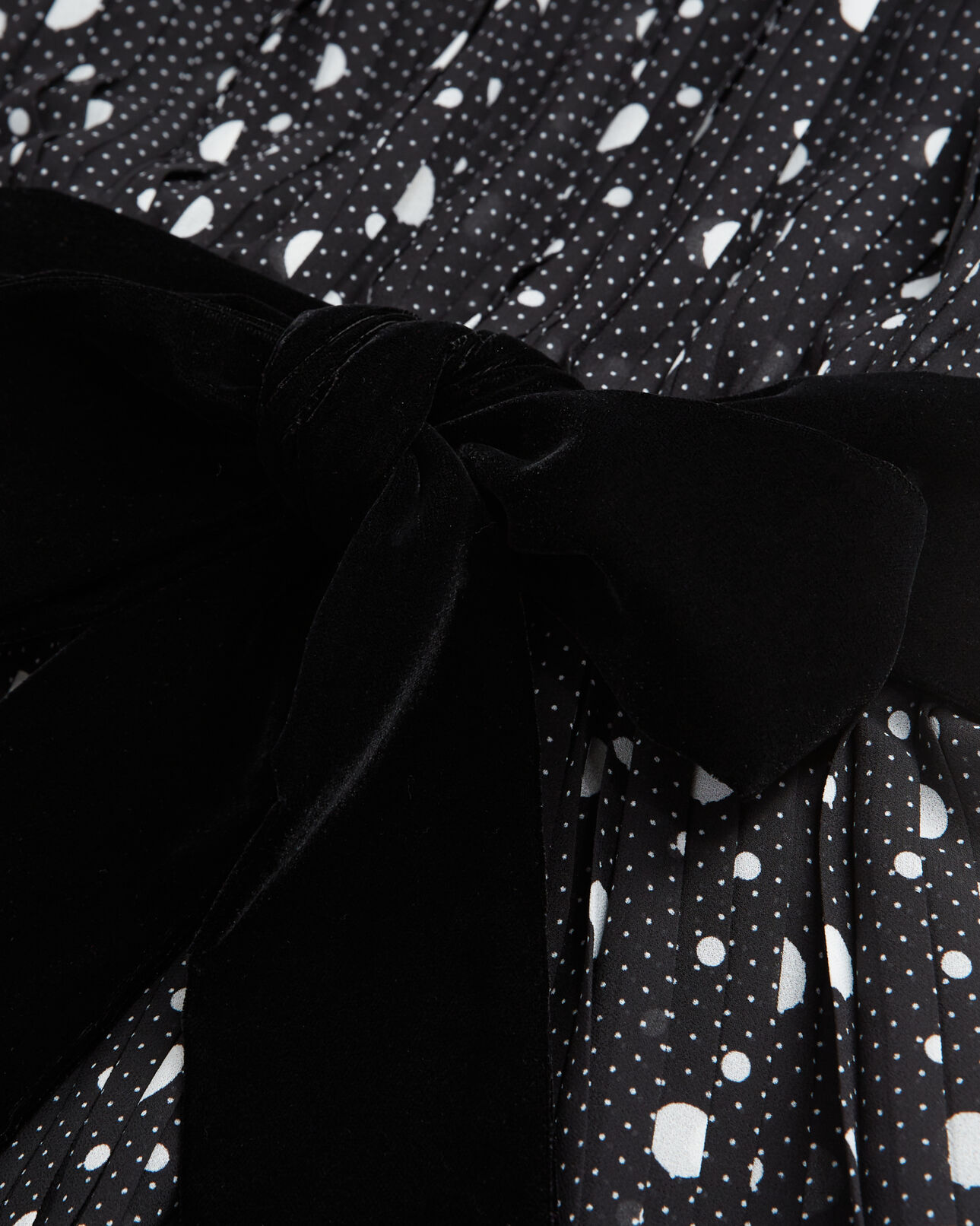 The Kooples FEMME BLACK-ECRU robe longue imprimée