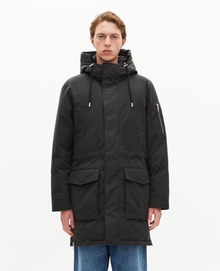 The Kooples HOMME STONE parka &agrave; traitement d&eacute;perlant grise