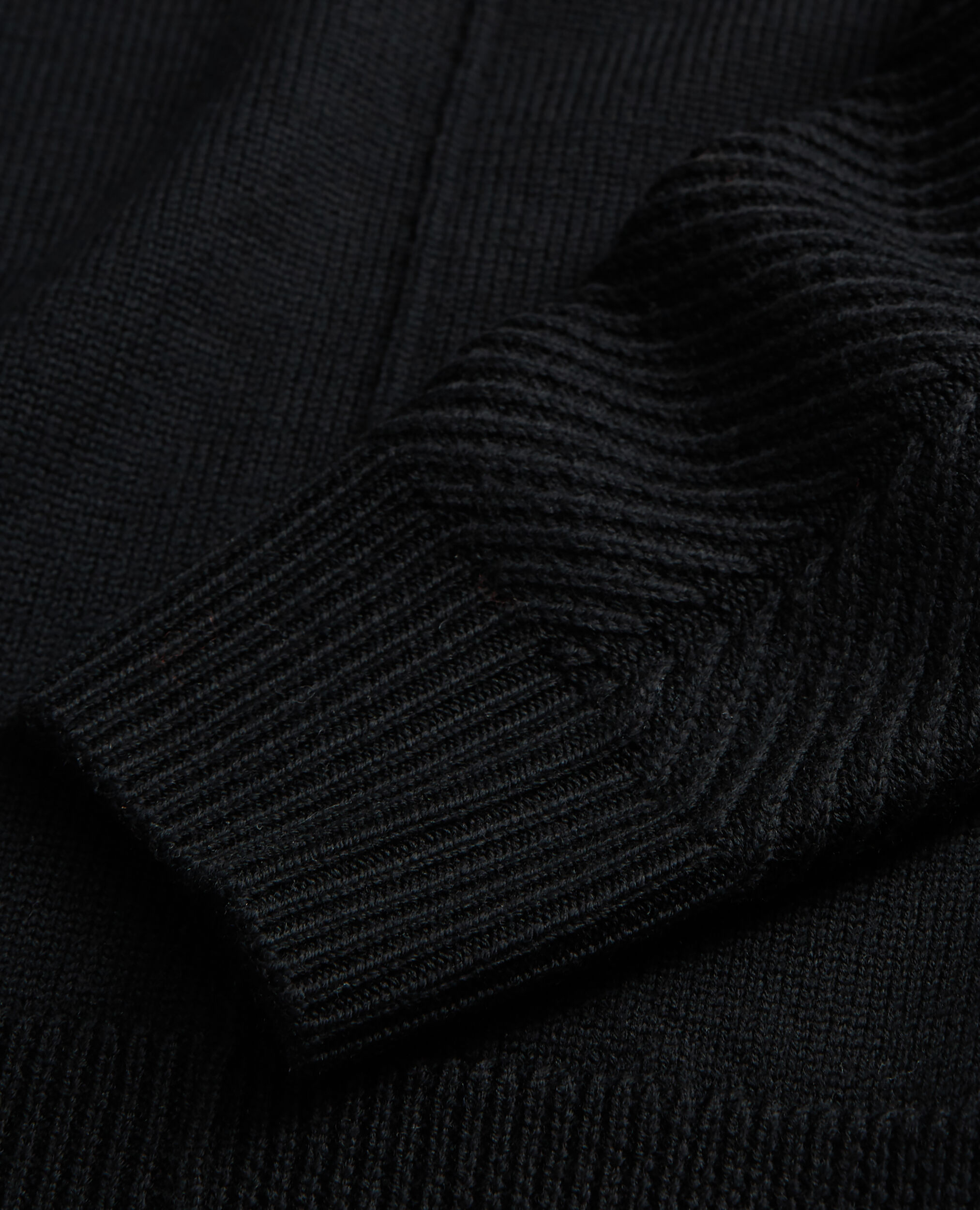 Black wool sweater, BLACK, hi-res image number null