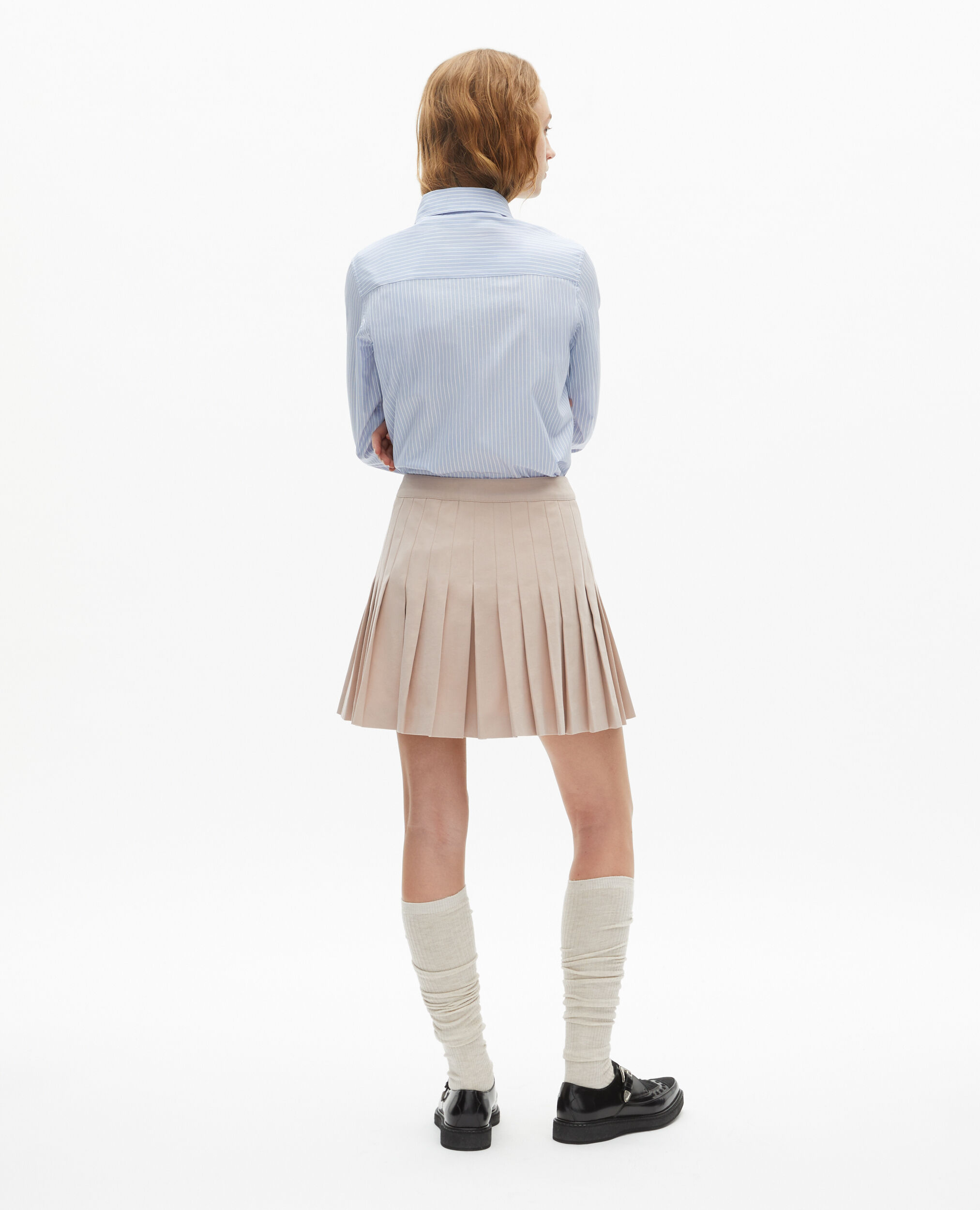 Light pink pleated short skirt, LILA, hi-res image number null