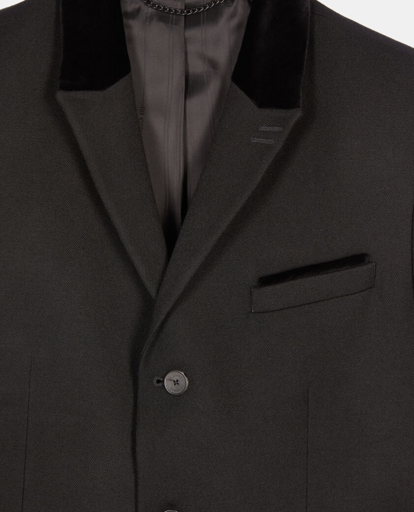 The Kooples HERREN BLACK schwarzer blazer aus wolle