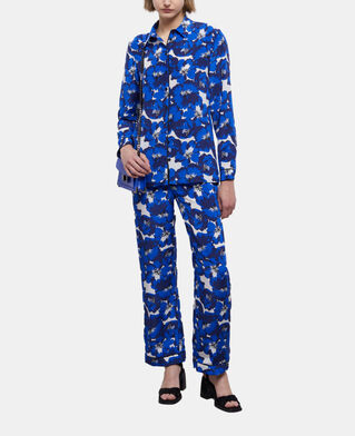 The Kooples F BLUE silk printed pants