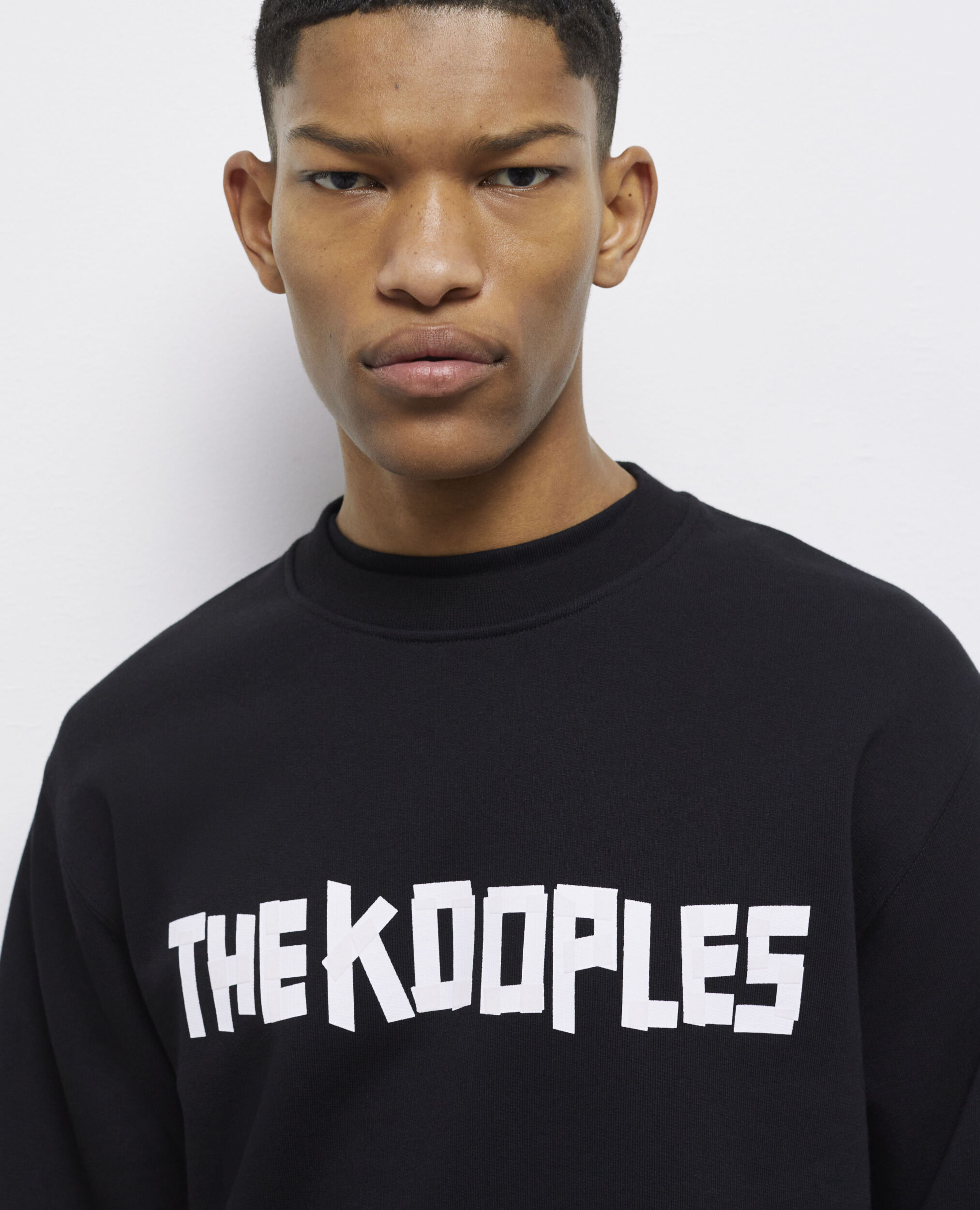 The Kooples black logo sweatshirt, BLACK, hi-res image number null