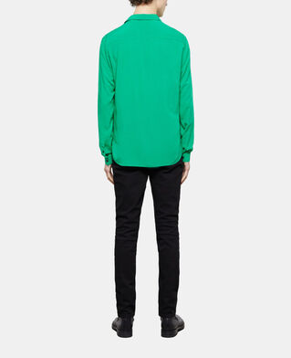 The Kooples HERREN GREEN grünes hemd mit klassischem kragen