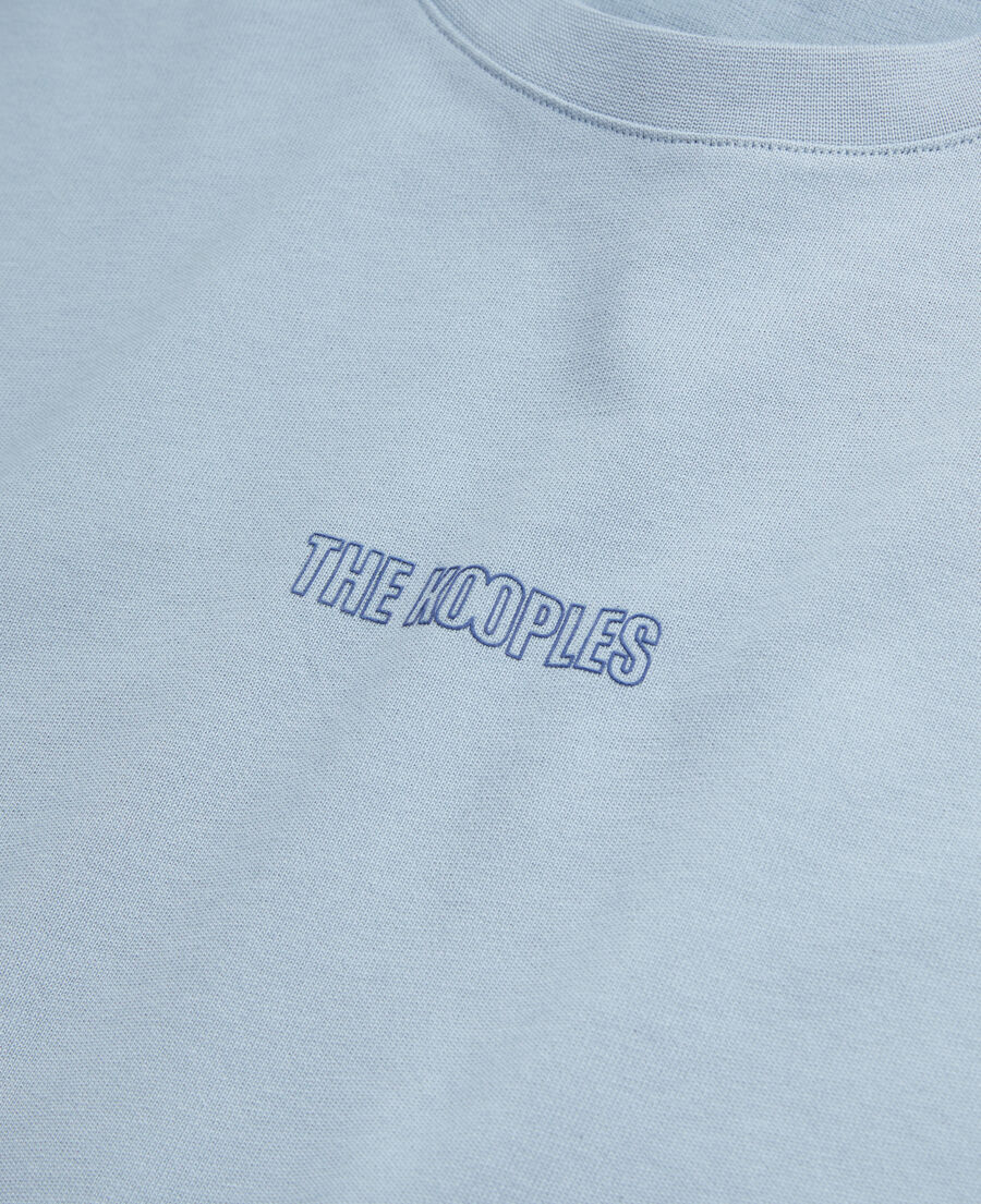 t-shirt homme bleu avec logo