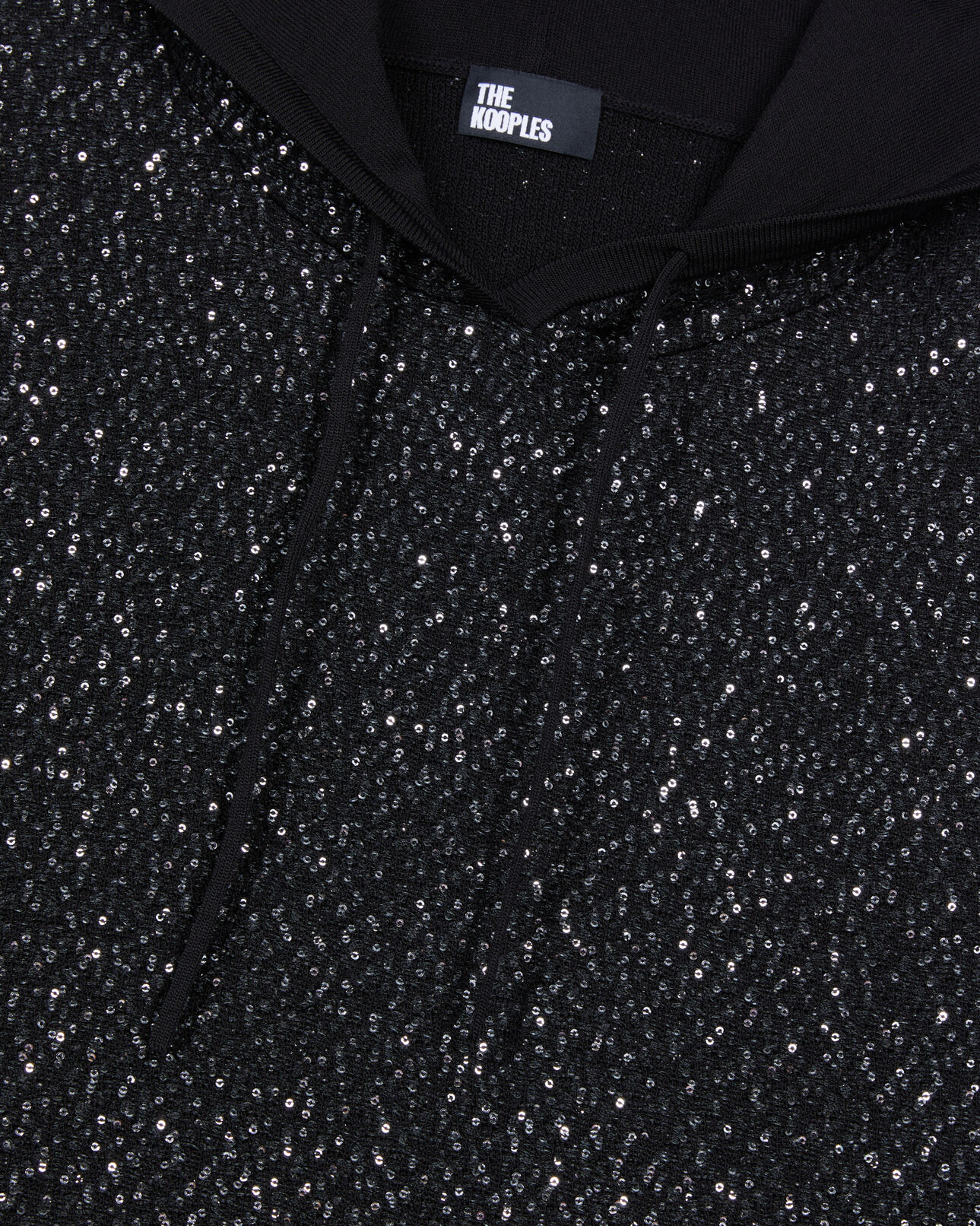 The Kooples MUJER BLACK sudadera lentejuelas punto negro