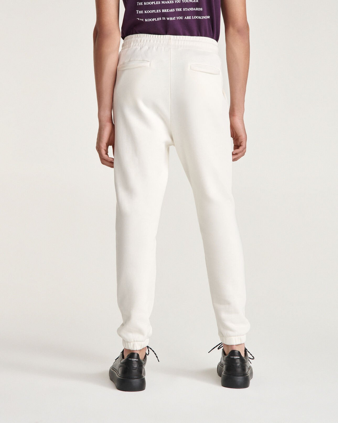 The Kooples MEN ECRU ecru jogging suit with print what is