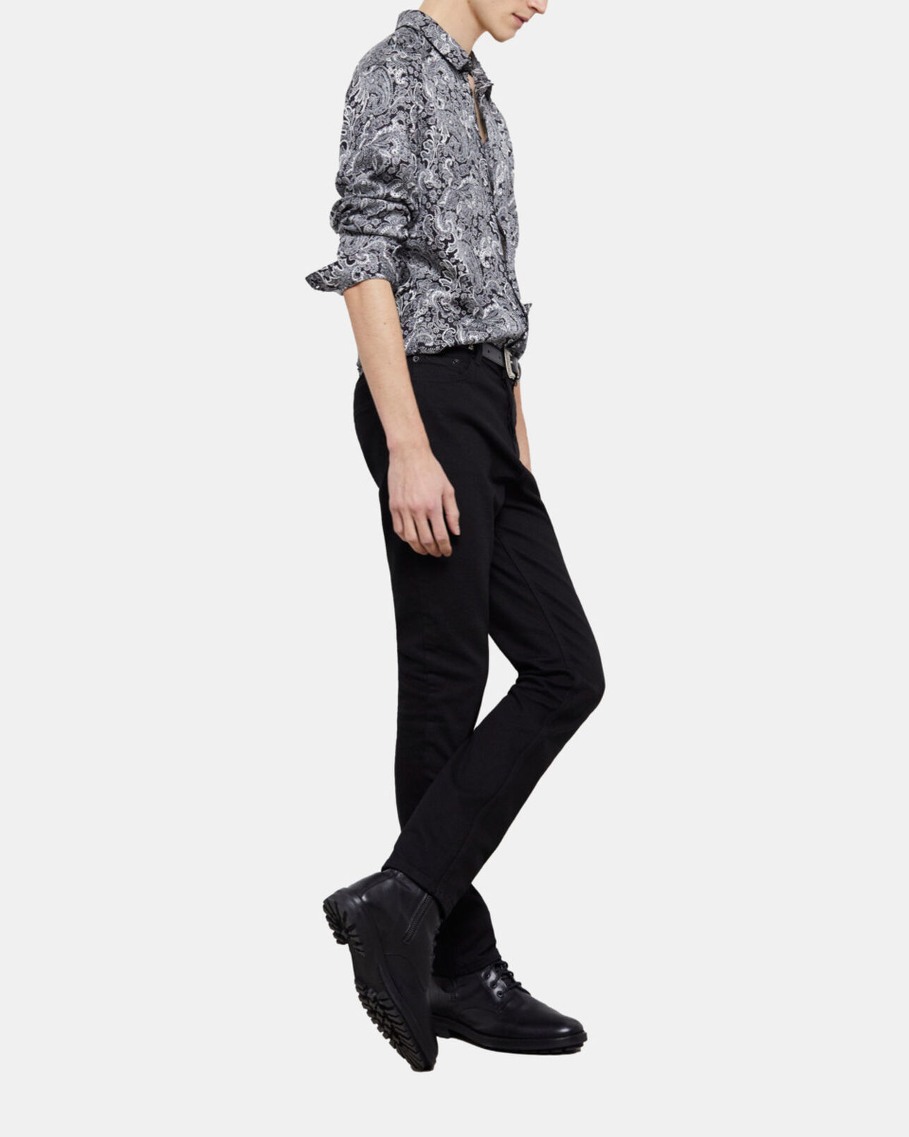 The Kooples HOMME BLACK WHITE chemise imprimée