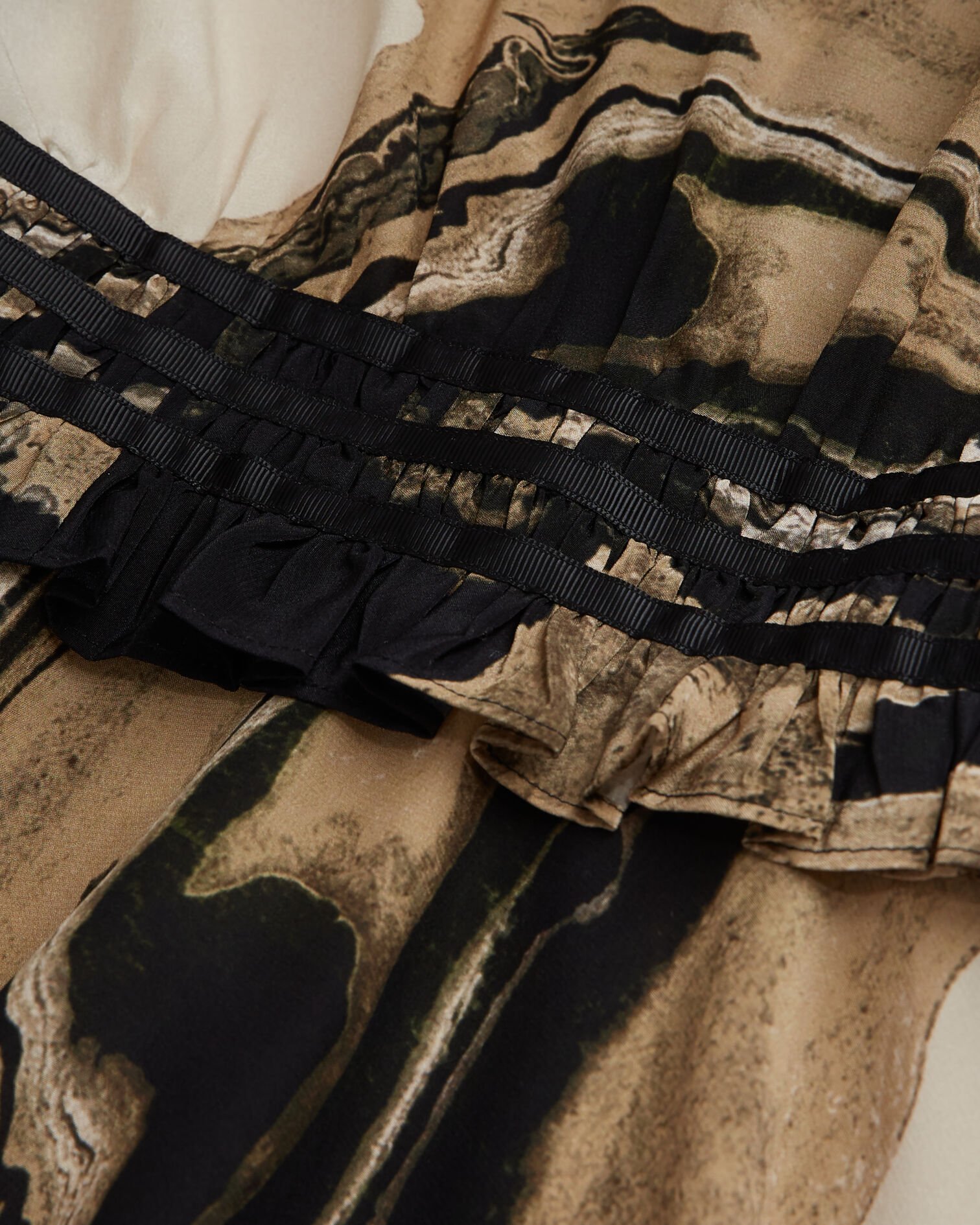 Robe courte imprimée, BEIGE-BROWN, hi-res image number null