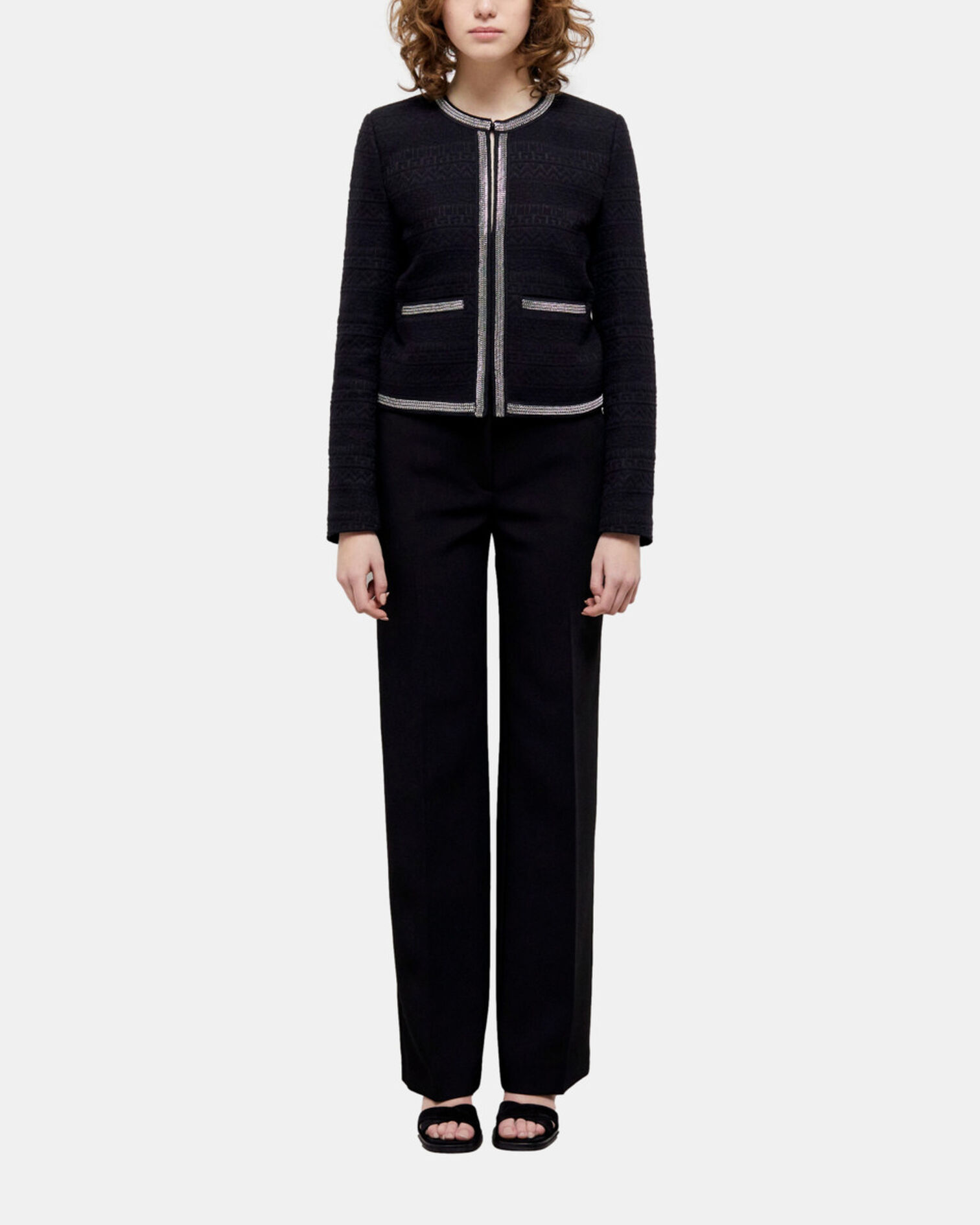 Short black jacket, BLACK, hi-res image number null