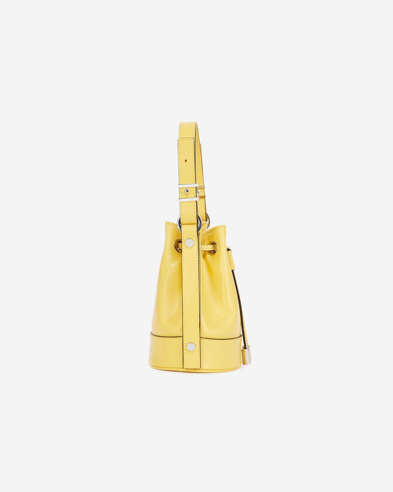 The Kooples WOMEN BRIGHT YELLOW small tina bag in smooth yellow leather