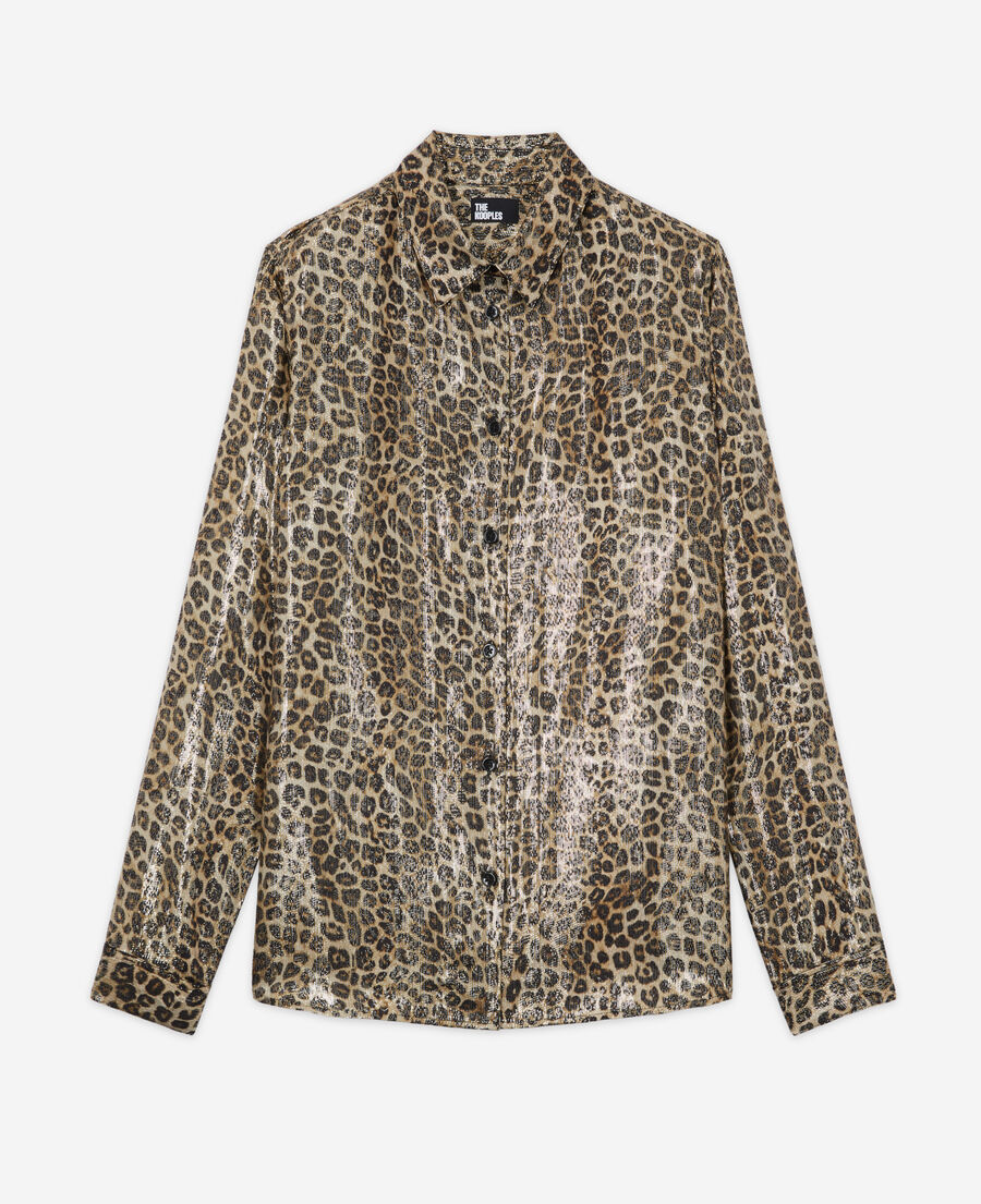 camisa fluida leopardo
