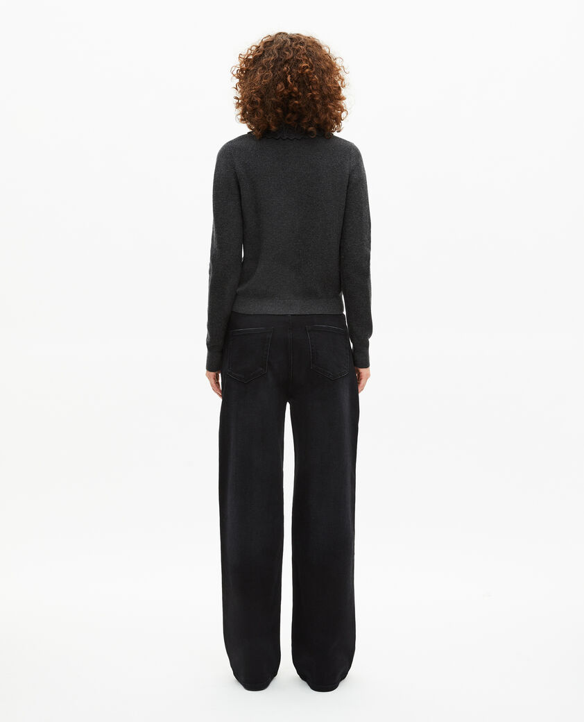 The Kooples WOMEN BLACK black cowl-neck sweater