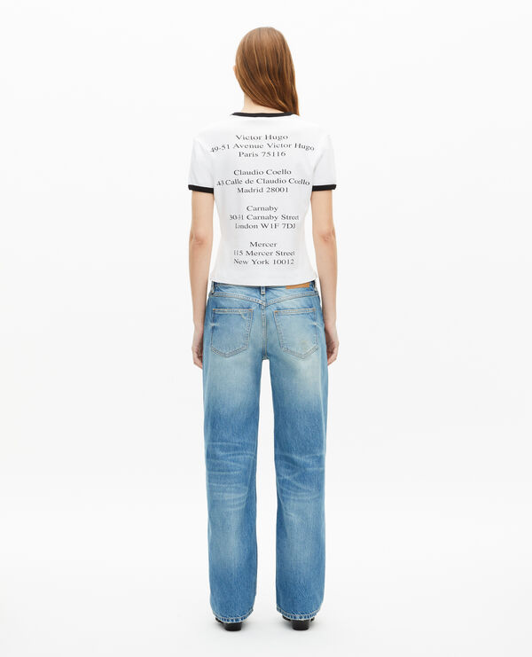 The Kooples FEMME WHITE t-shirt avec sérigraphie blanc
