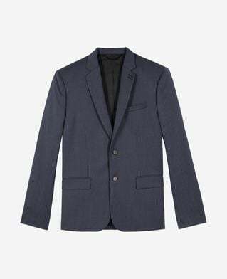 The Kooples HOMBRE BLUE chaqueta de traje de lana de rayas azules