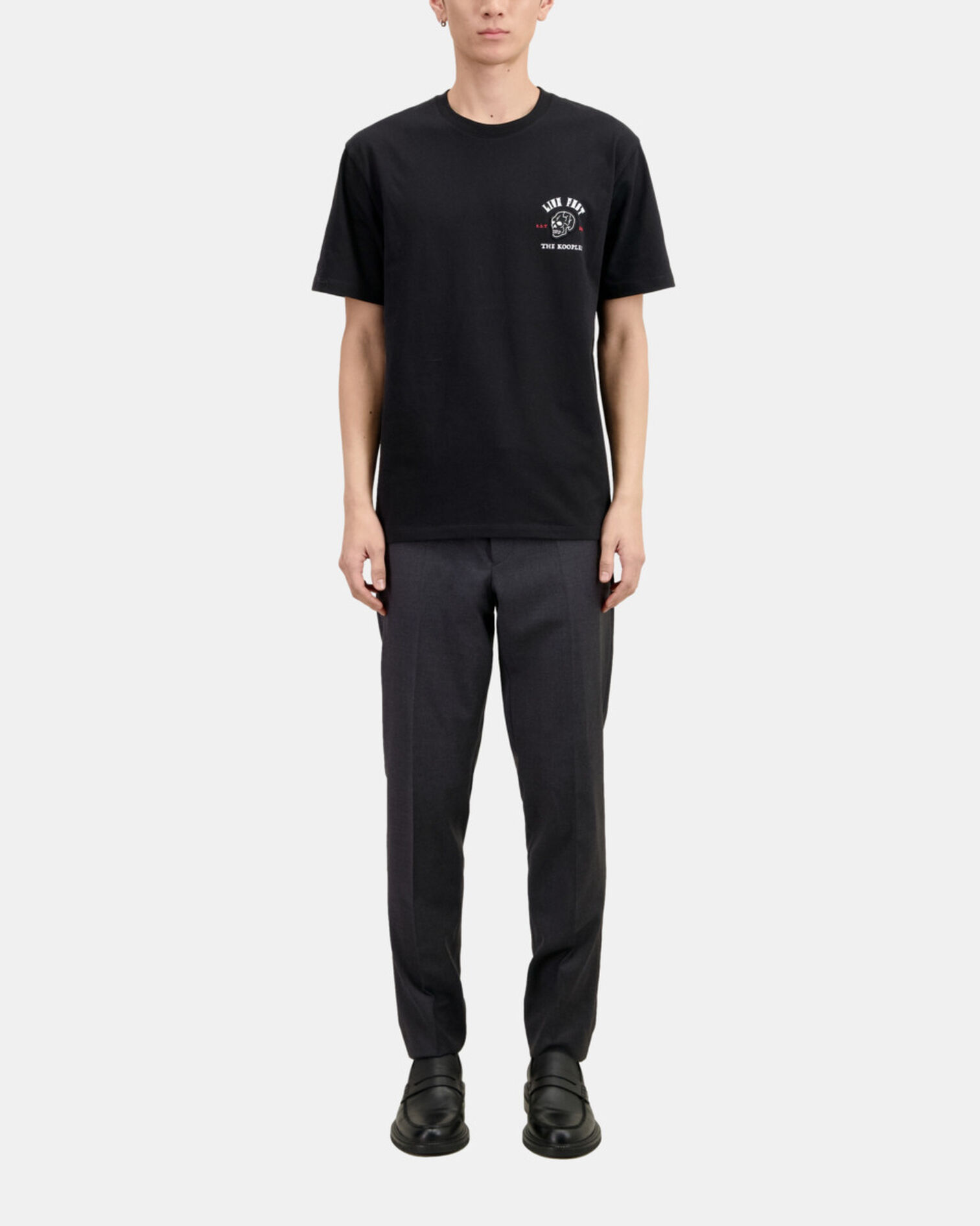 Black Live fast t-shirt, BLACK, hi-res image number null