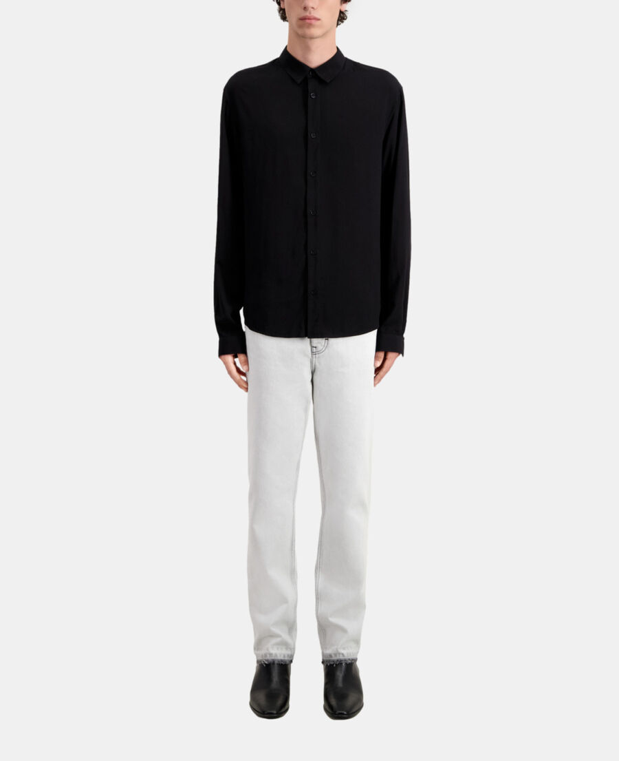 chemise col classique noire
