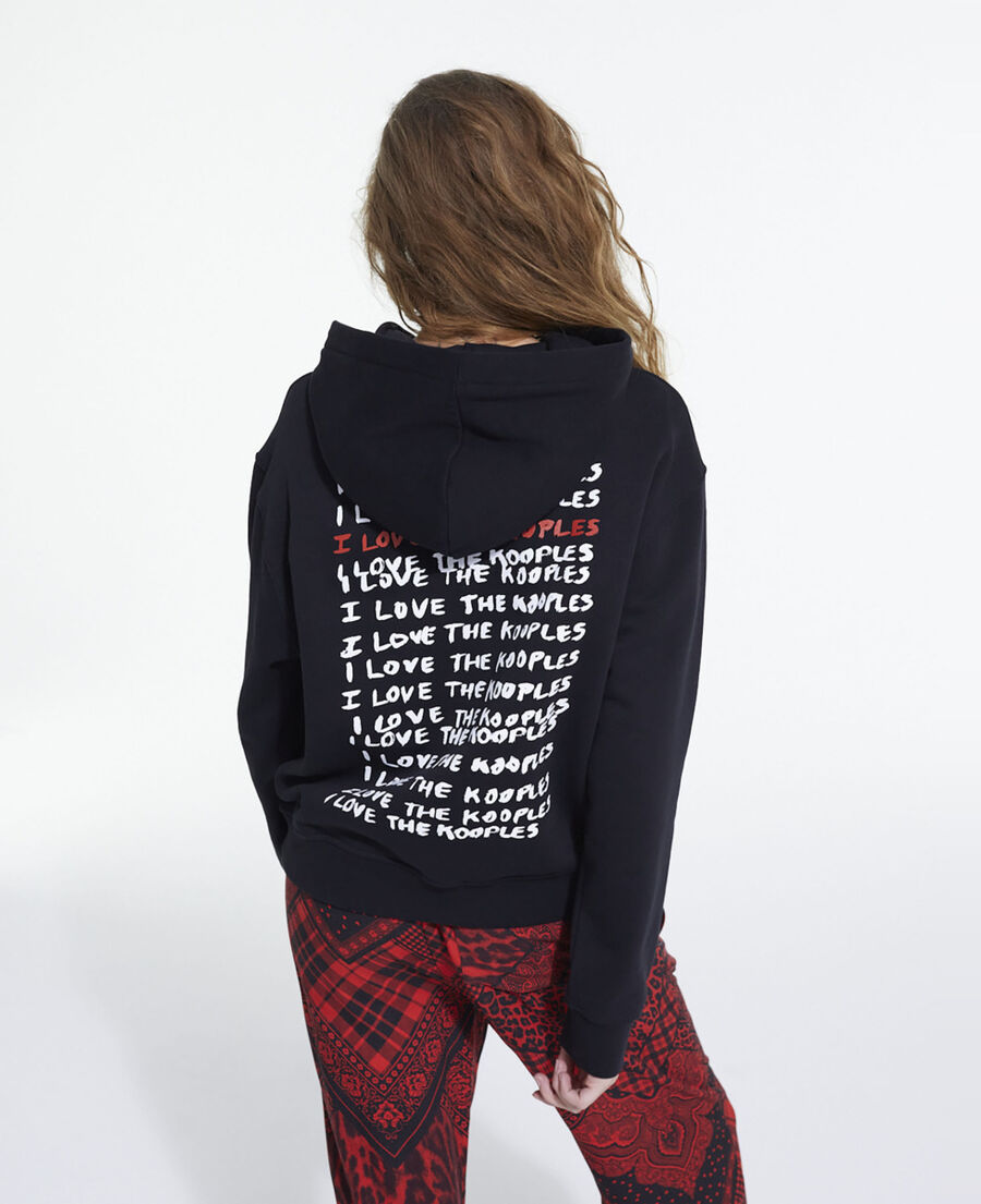 i love kooples black sweatshirt