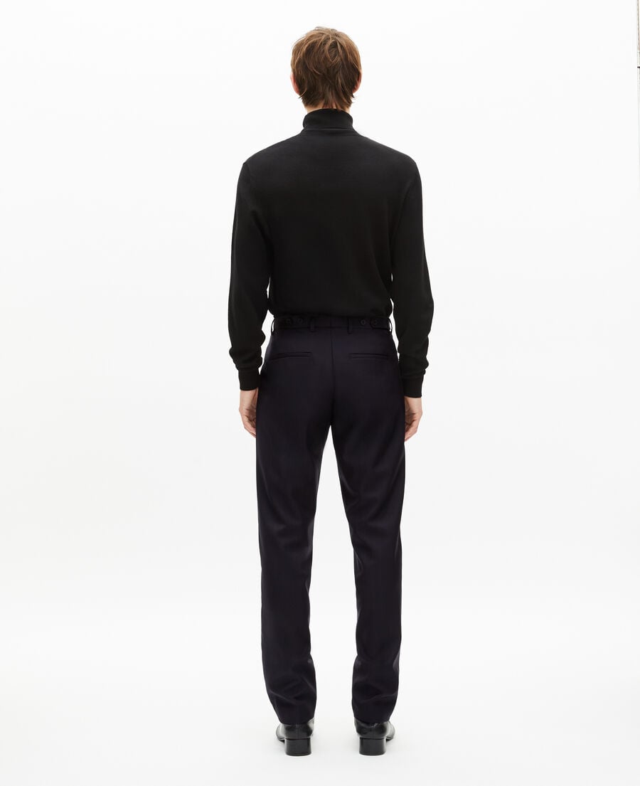 The Kooples H NAVY-RED navy pinstripe suit pants