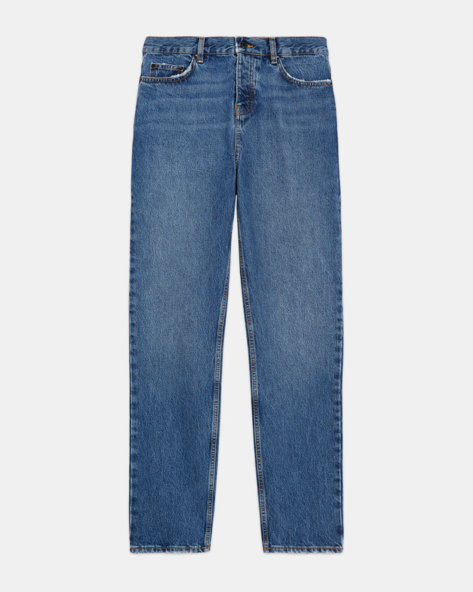 Jean droit bleu, BLUE DENIM, hi-res image number null