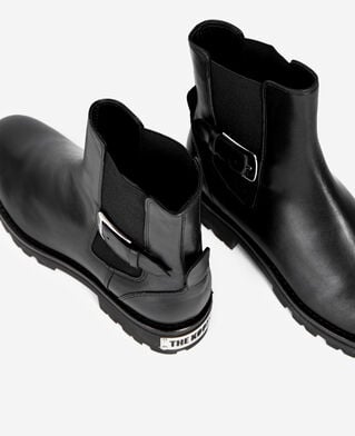 The Kooples FEMME BLACK bottines chelsea en cuir noires