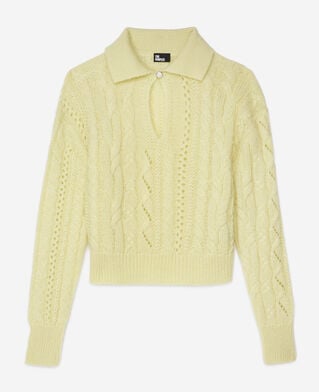 The Kooples F YELLOW yellow wool-blend sweater