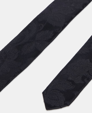 The Kooples H BLACK black silk tie
