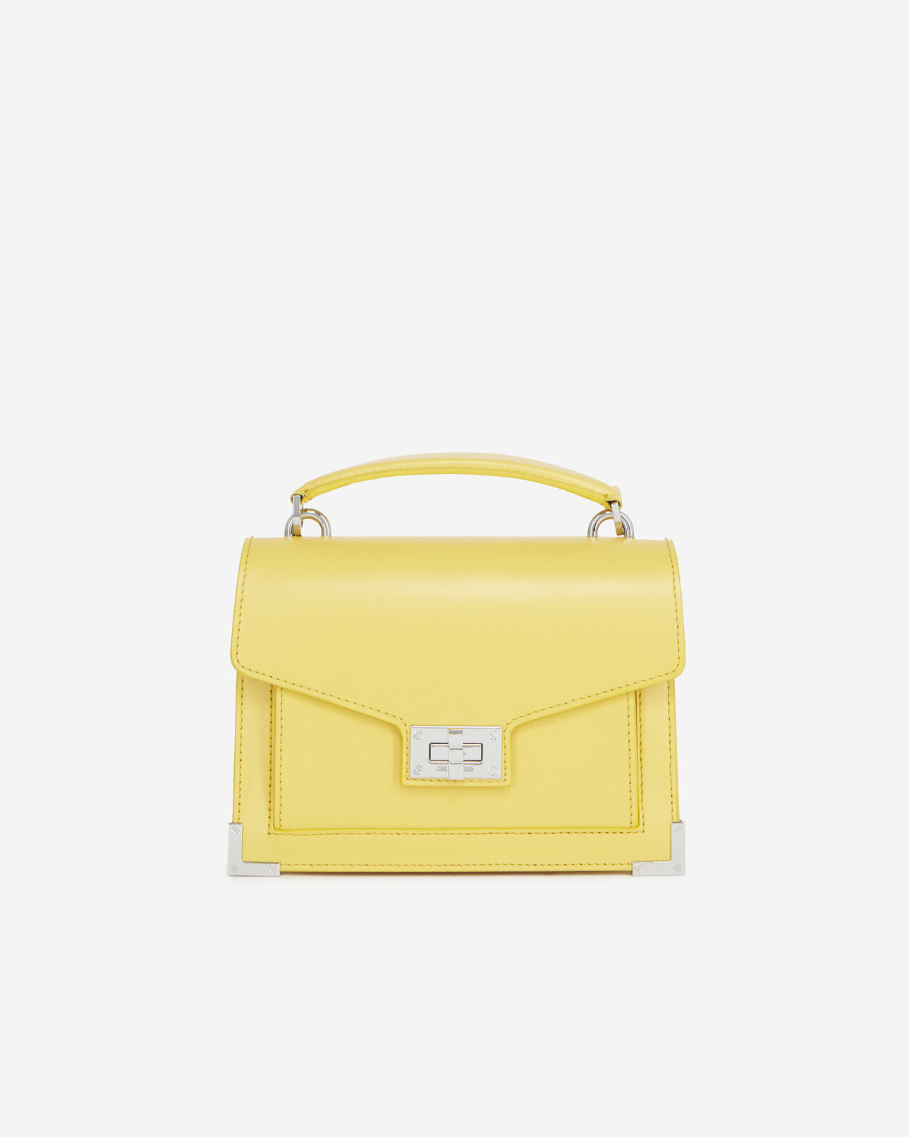 The Kooples WOMEN BRIGHT YELLOW small emily bag in yellow leather