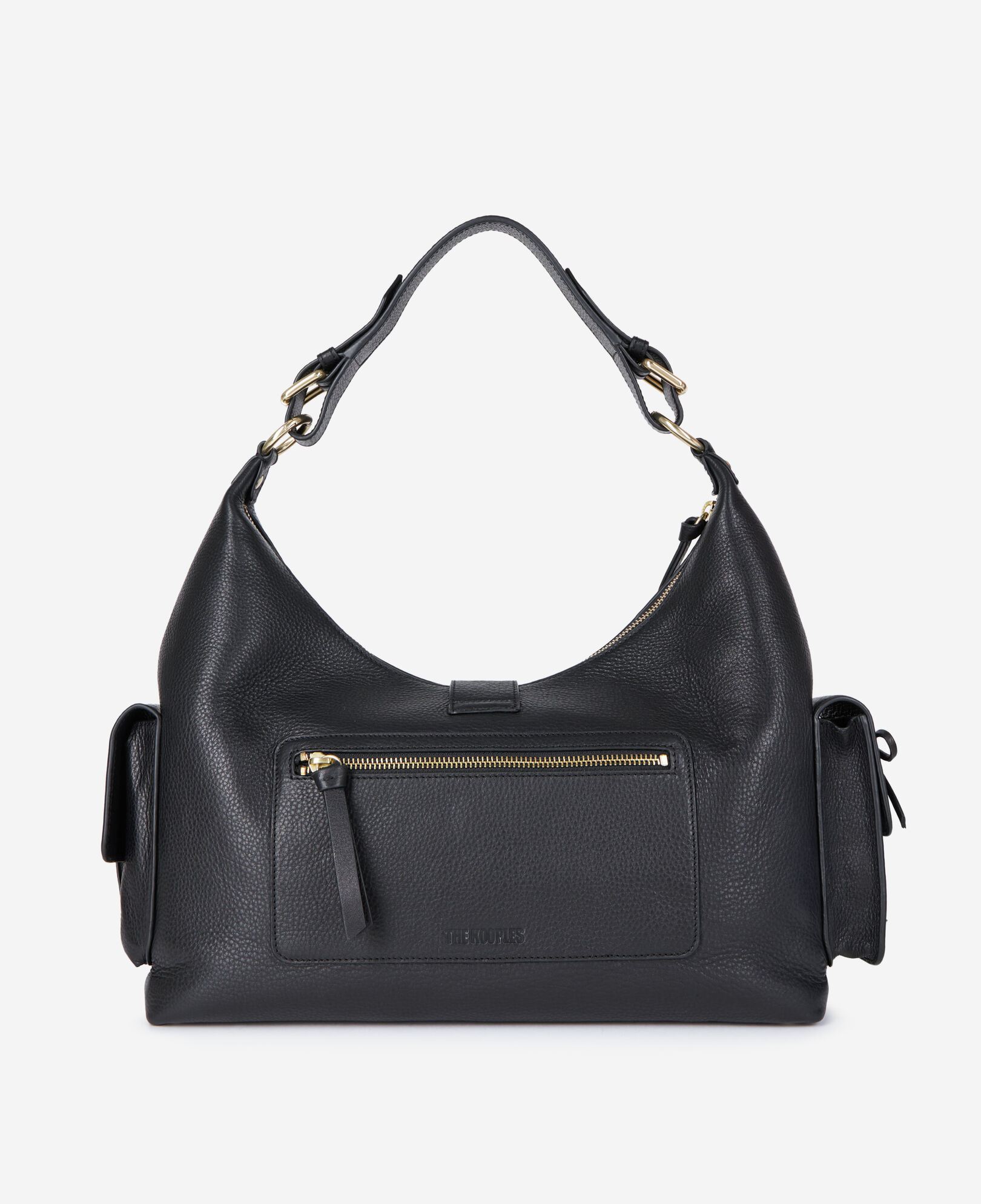 The Kooples WOMEN BLACK black leather amelia xl bag