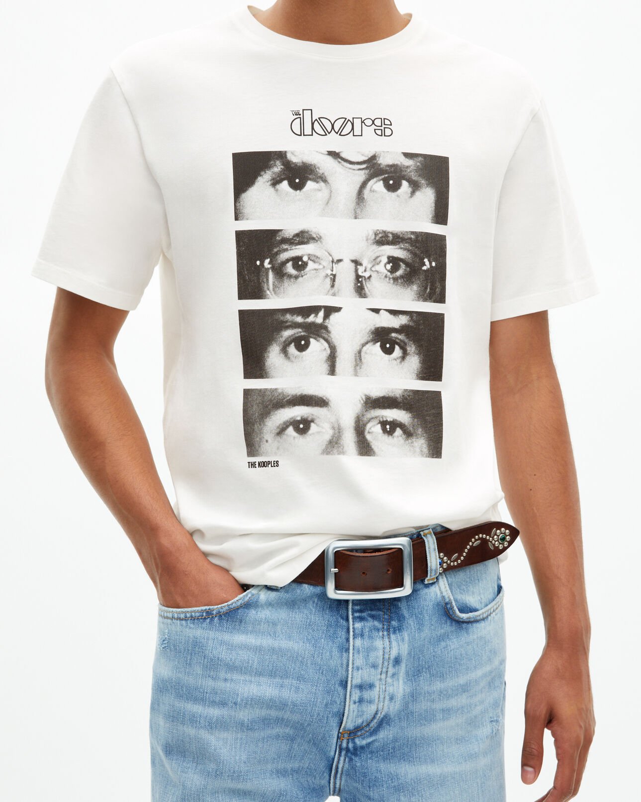 The Kooples MIXTE ECRU t-shirt mixte the doors x the kooples écru