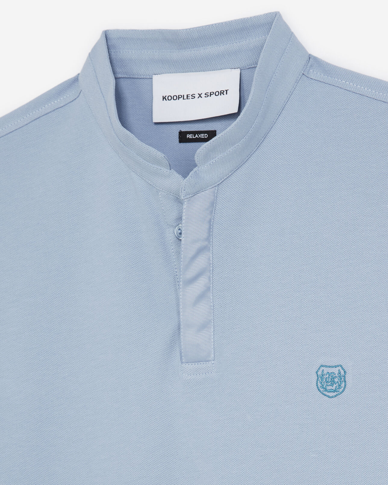 The Kooples MEN SKY BLUE / AZUR light blue polo shirt