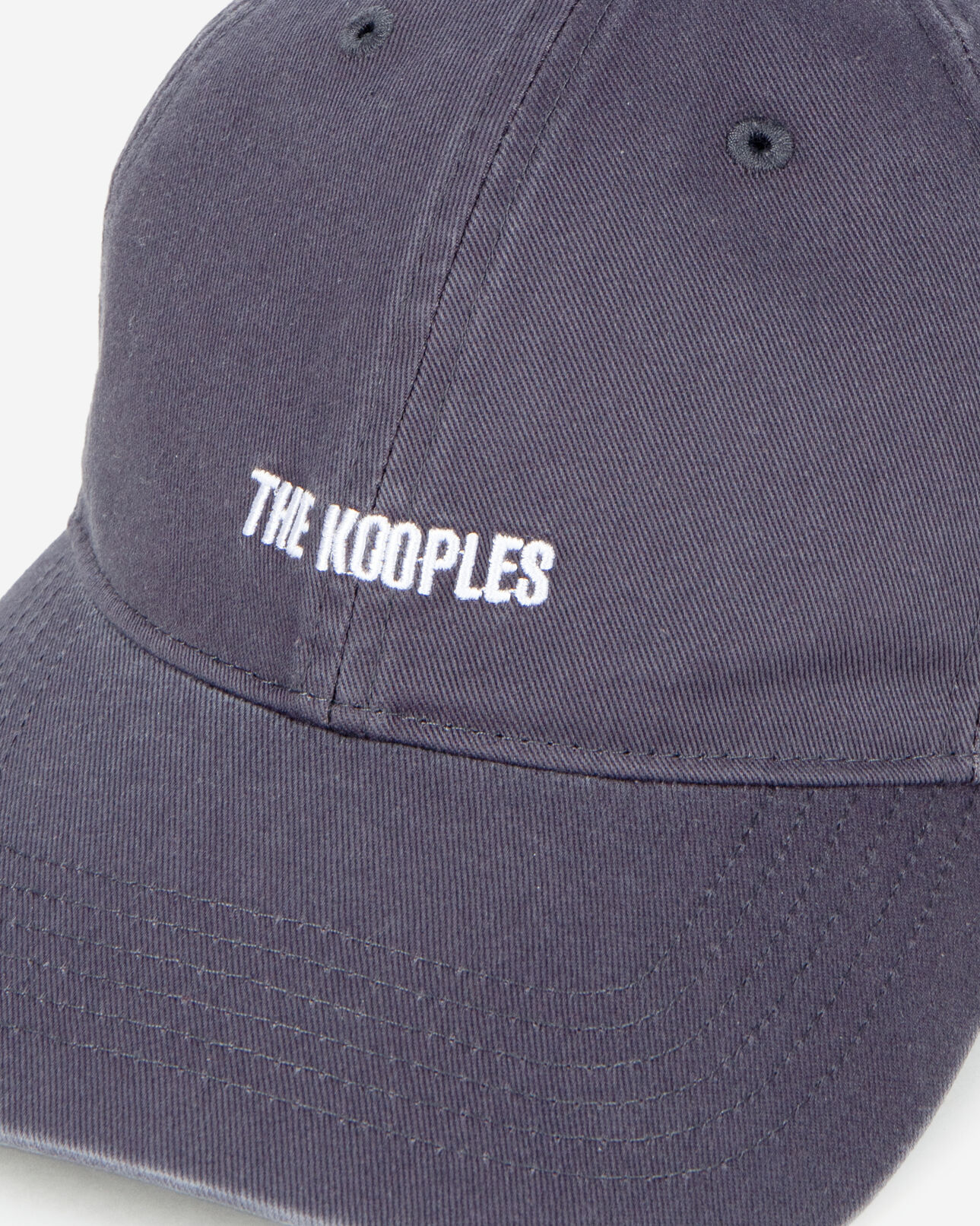 The Kooples MIXED BLUE PETROL blue embroidered logo cap