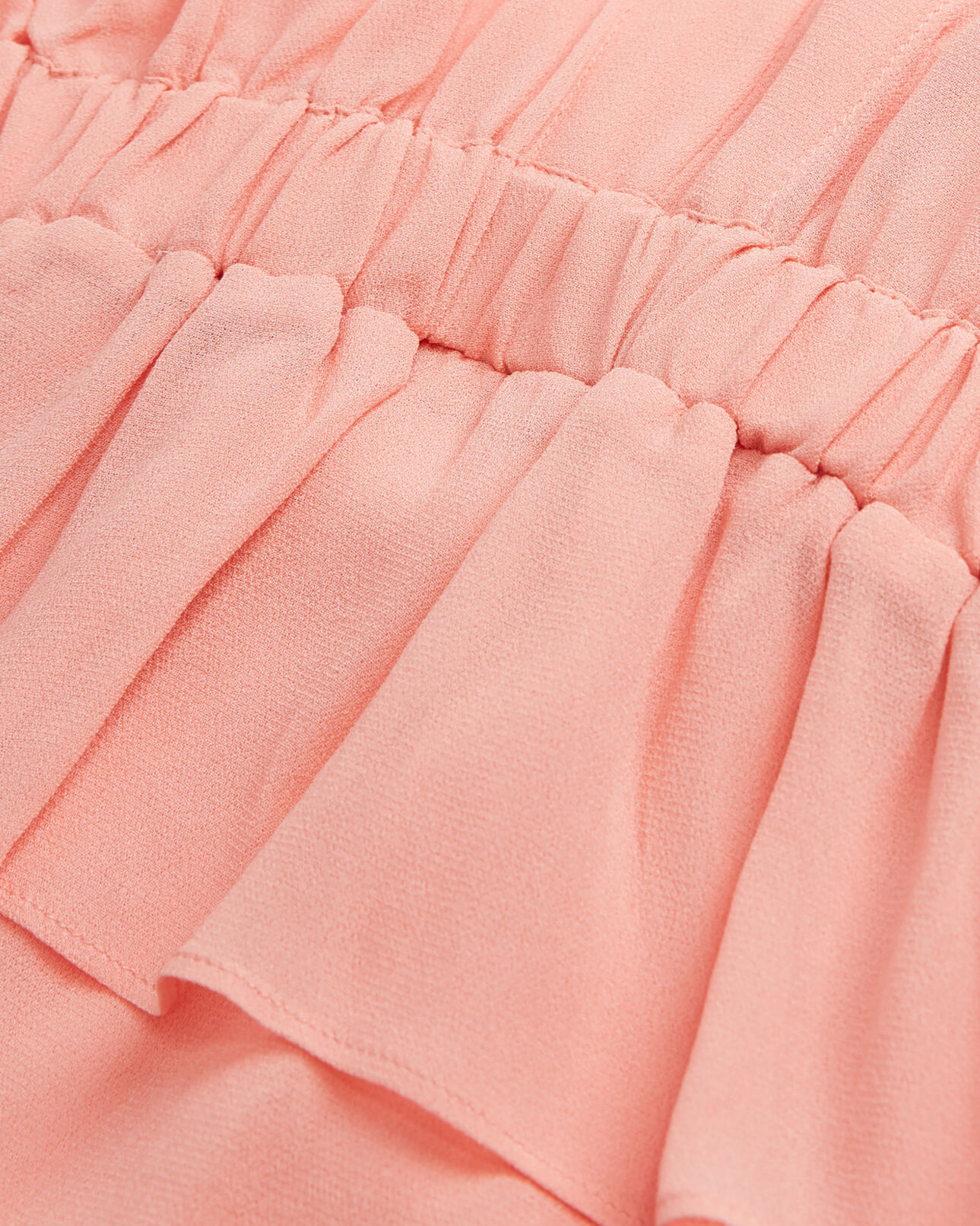 The Kooples WOMEN PINK ruffled short sleeved top