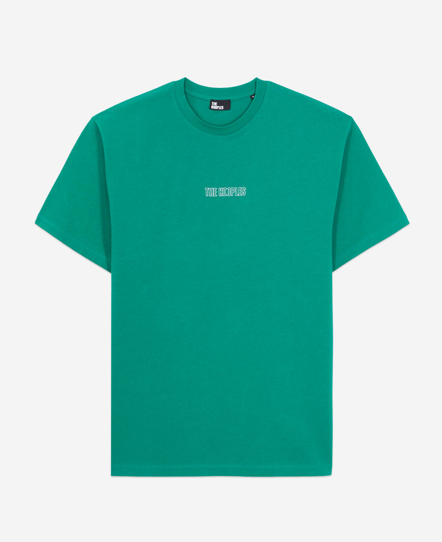 men's green t-shirt with logo