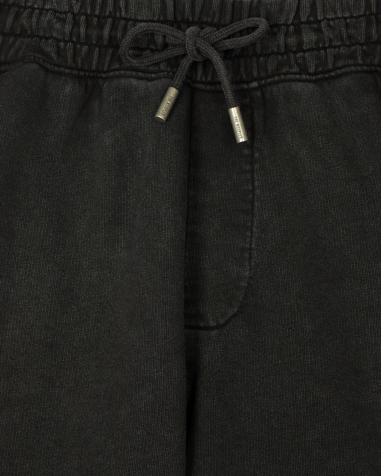 The Kooples MEN BLACK WASHED black cotton shorts