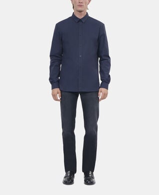 The Kooples MEN NAVY navy blue poplin shirt
