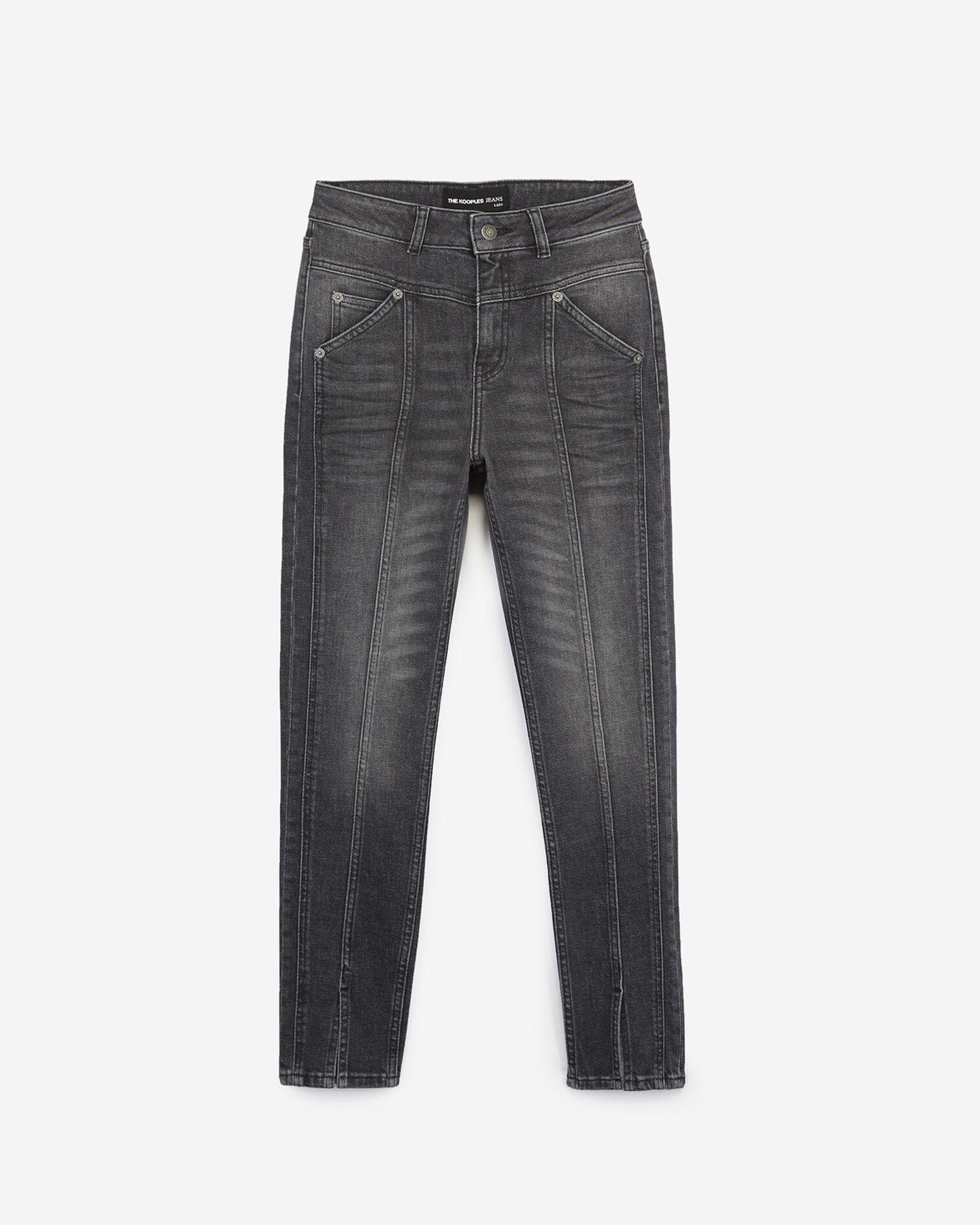 Jean skinny noir délavé, BLACK WASHED, hi-res image number null