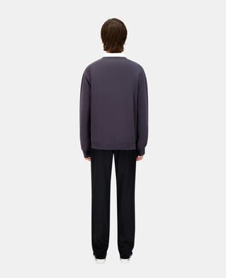 The Kooples HERREN CARBONE carbongraues sweatshirt mit siebdruck