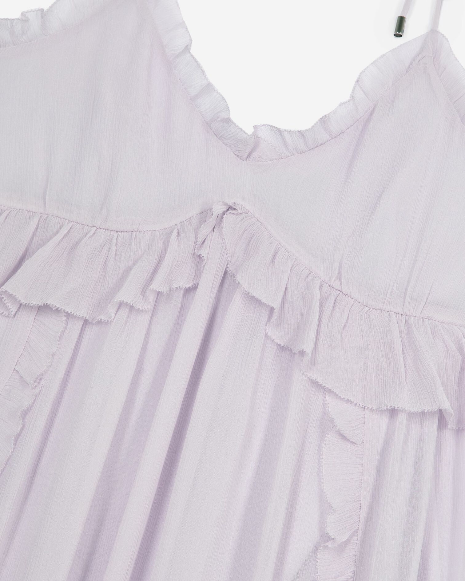 Robe longue avec volants lilas, LIGHT PURPLE, hi-res image number null
