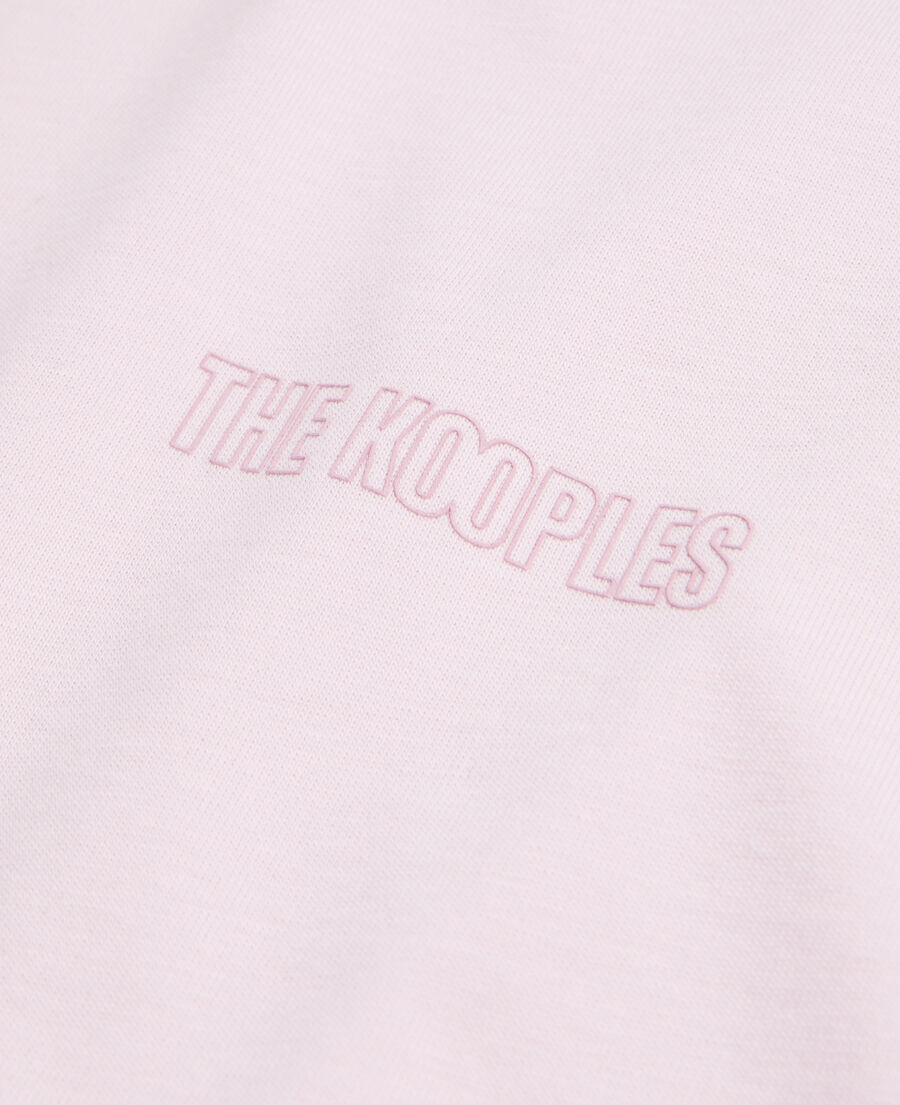 t-shirt homme rose avec logo