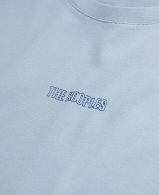 The Kooples H BLUE GREY blue t-shirt with logo