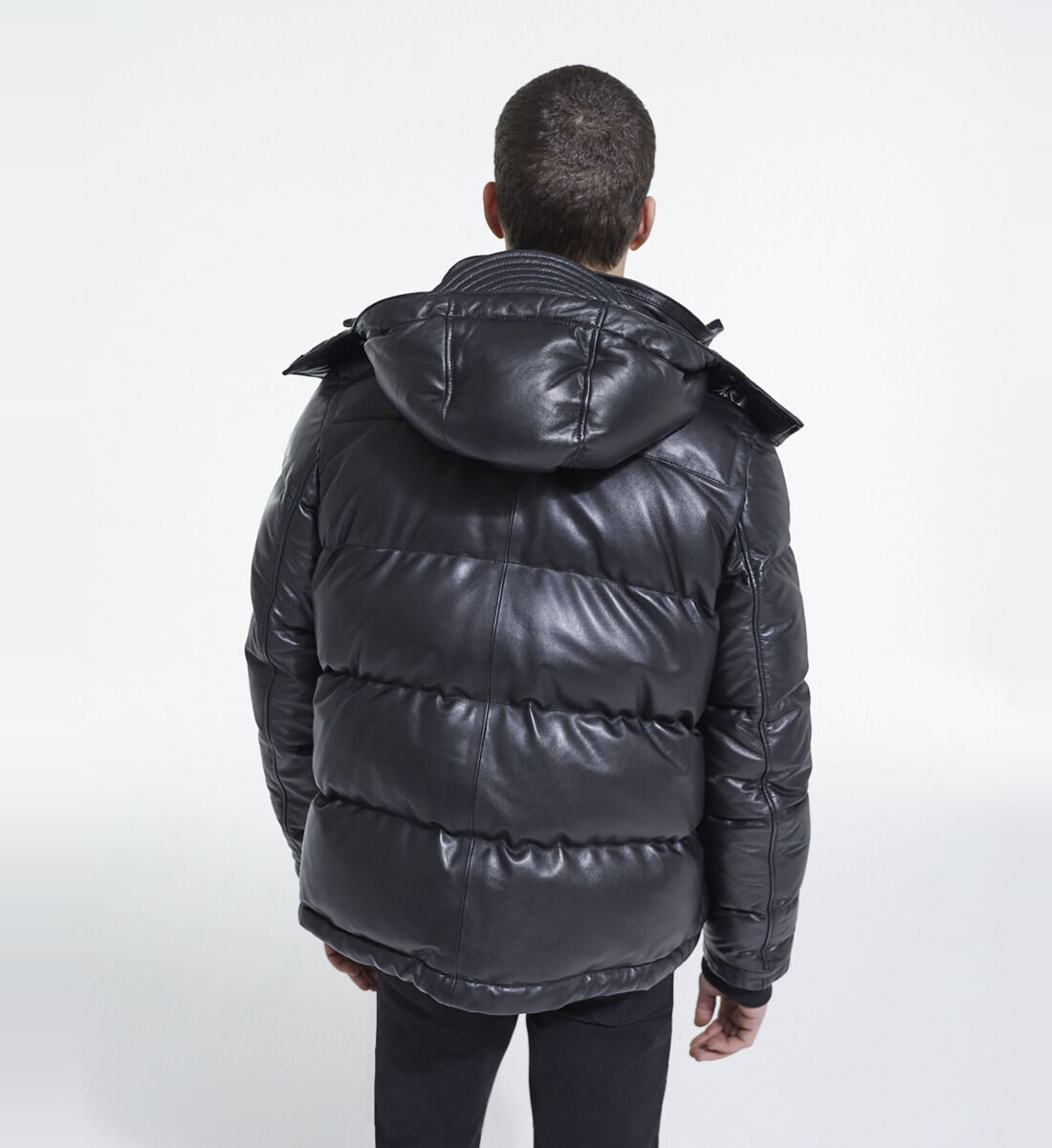 Patent leather bubble jacket outlet