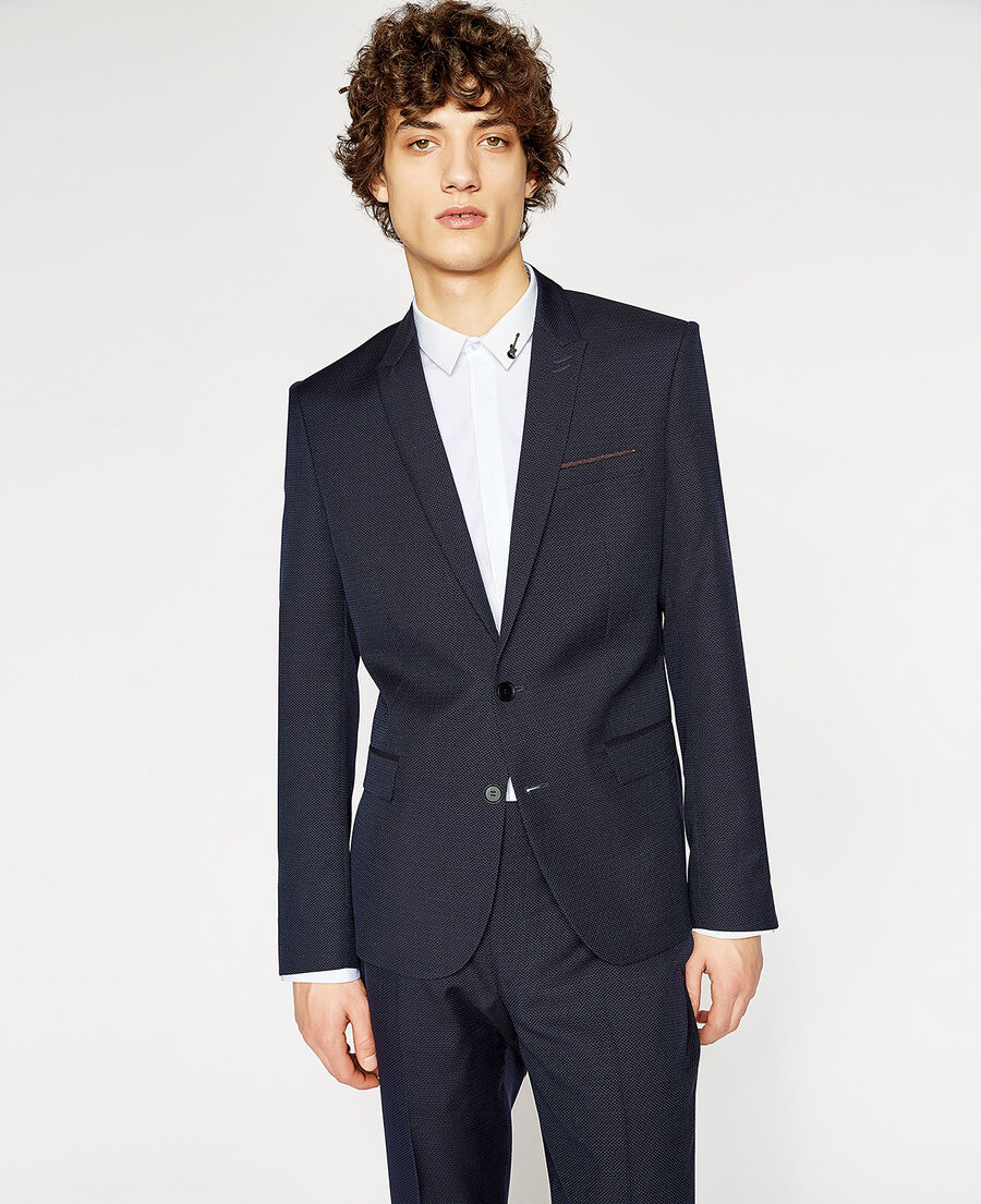 Navy blue suit jacket