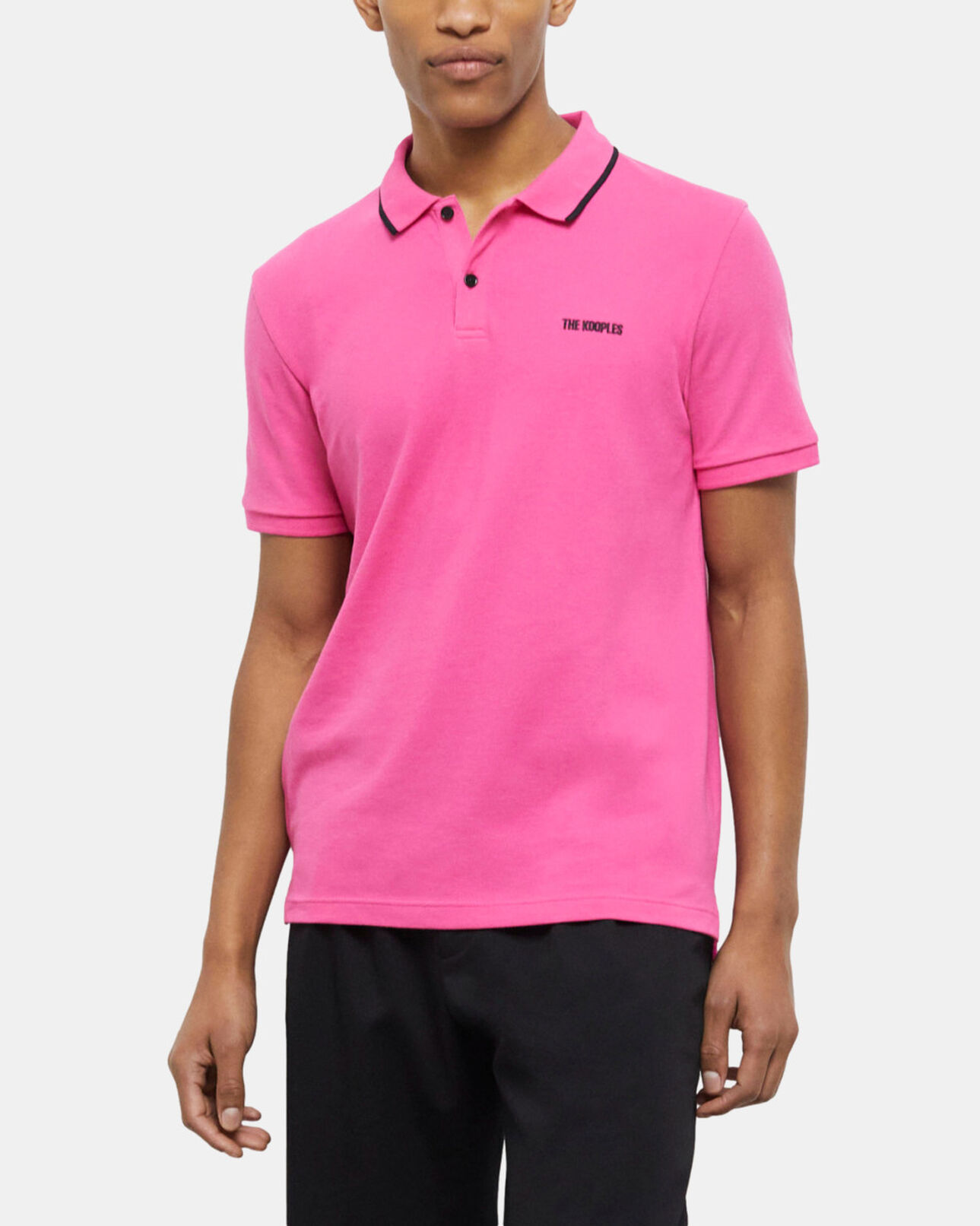 The Kooples HERREN PINK rosa poloshirt mit logo