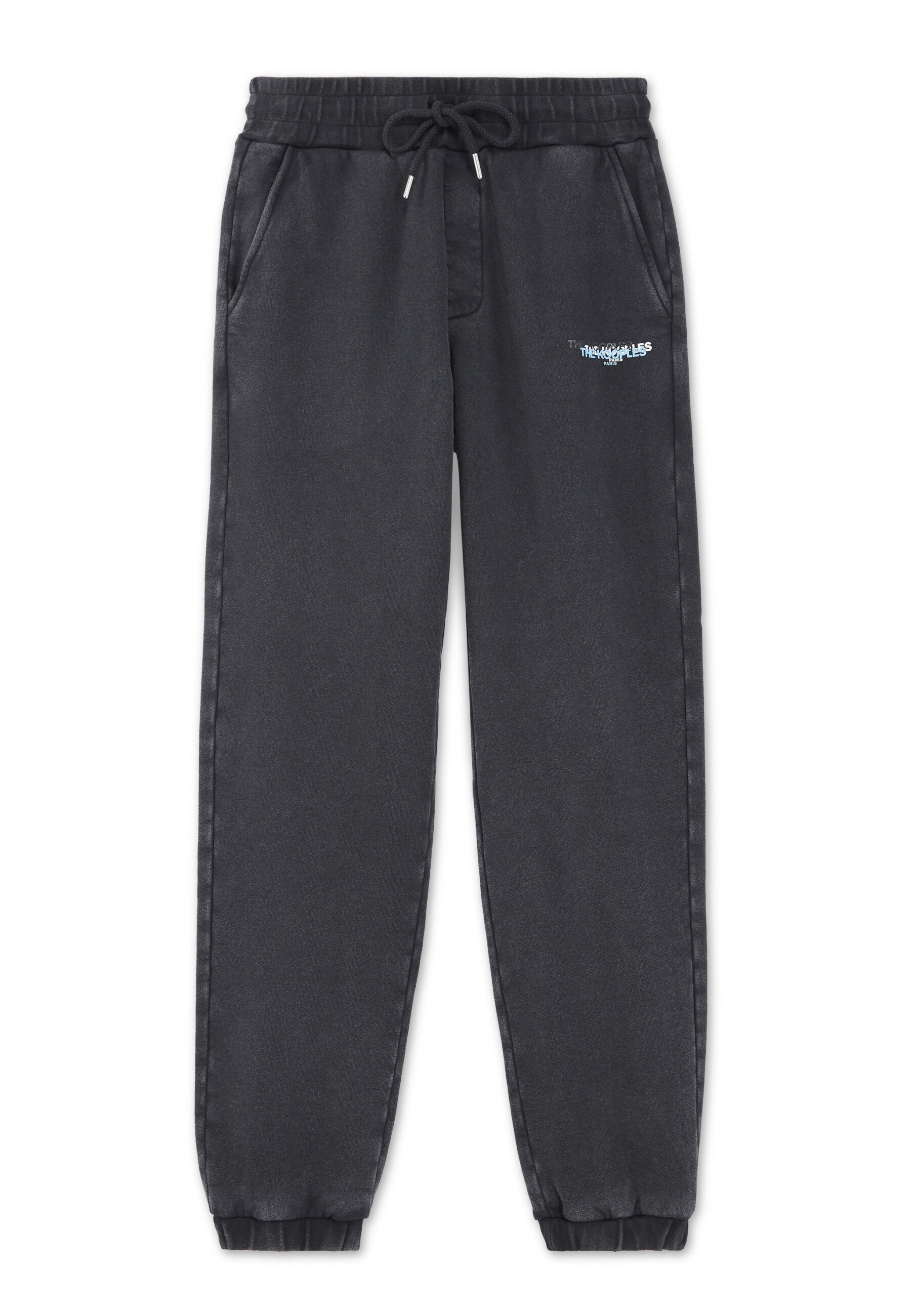 Faded black joggers with triple logo The Kooples