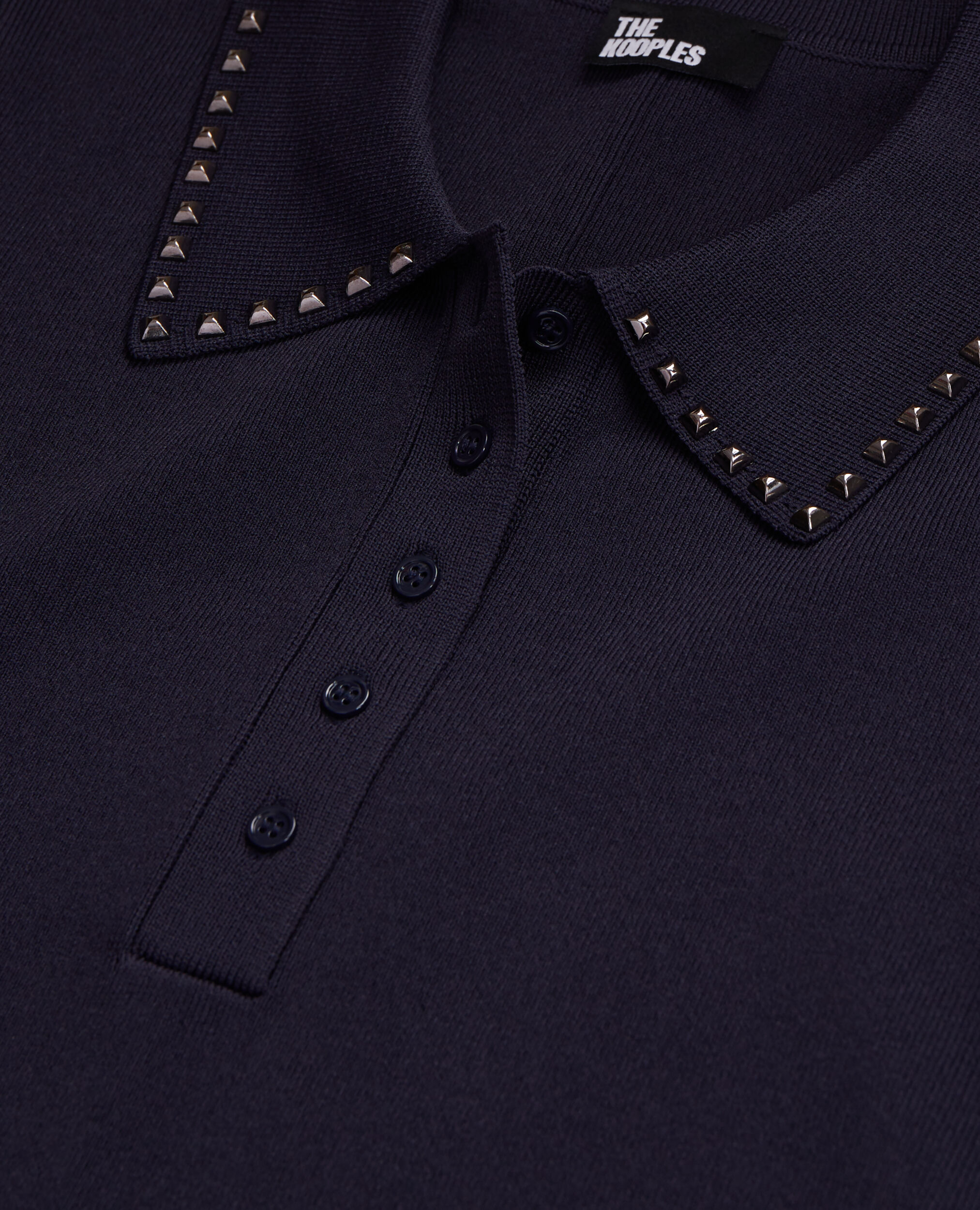 Polo bleu marine en maille, NAVY, hi-res image number null