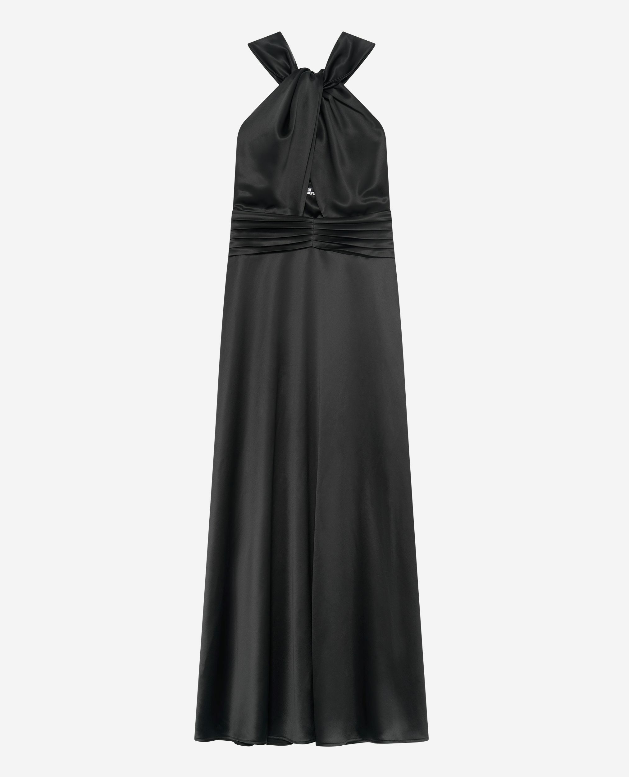 Robe longue sans manches noire, BLACK, hi-res image number null