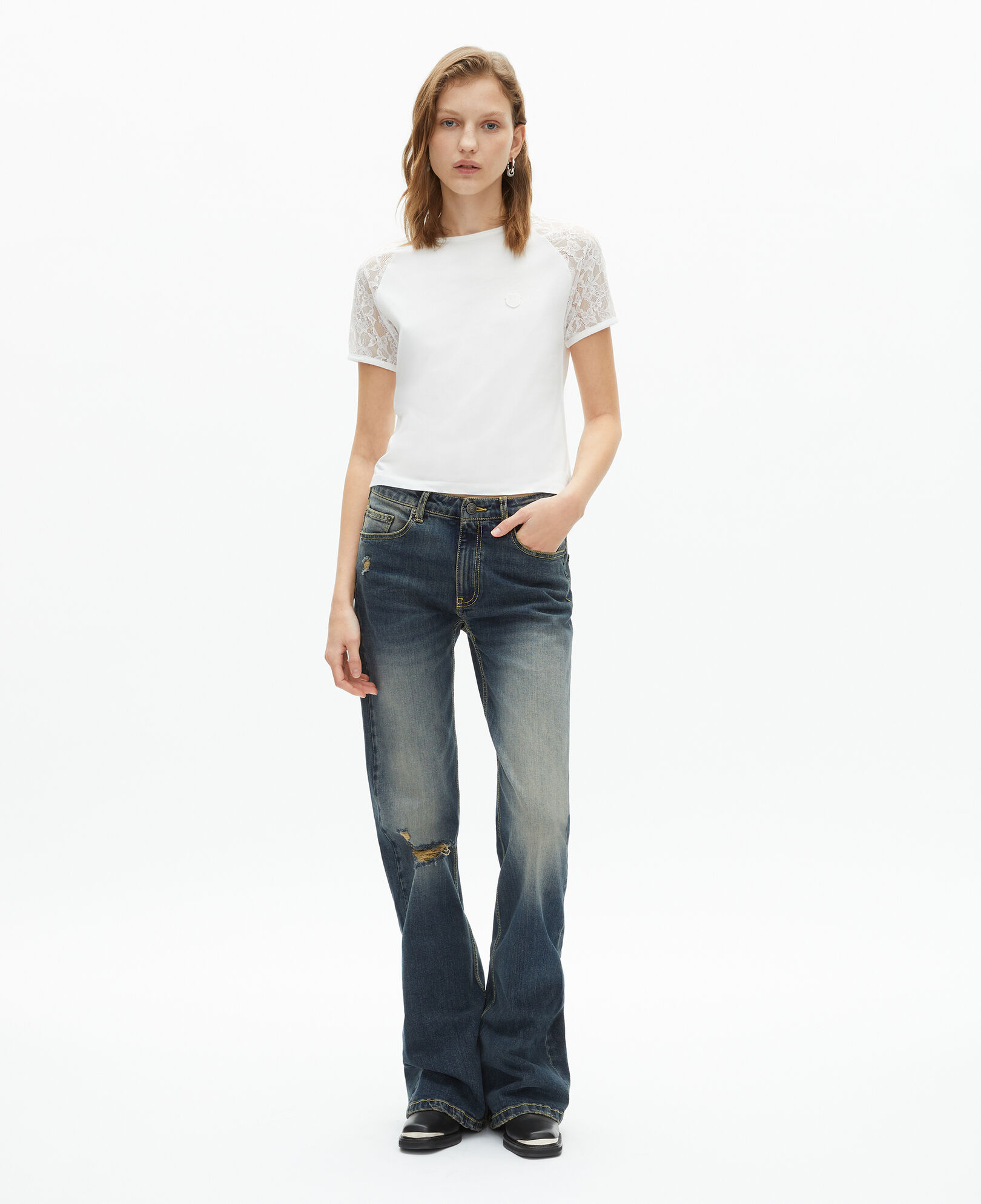 The Kooples WOMEN USED blue flare jeans